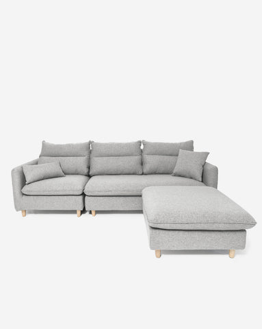 Saturn 四人沙發(淺灰)